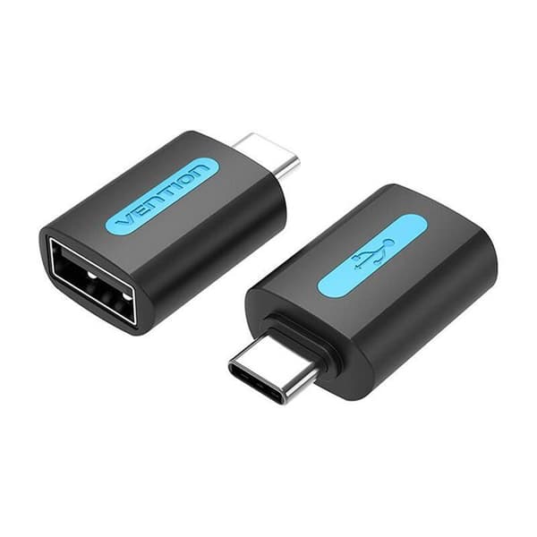 Lader - Vention netadapter - CDTB0 - USB-adapter, USB-C han til USB 2.0 hun (sort)