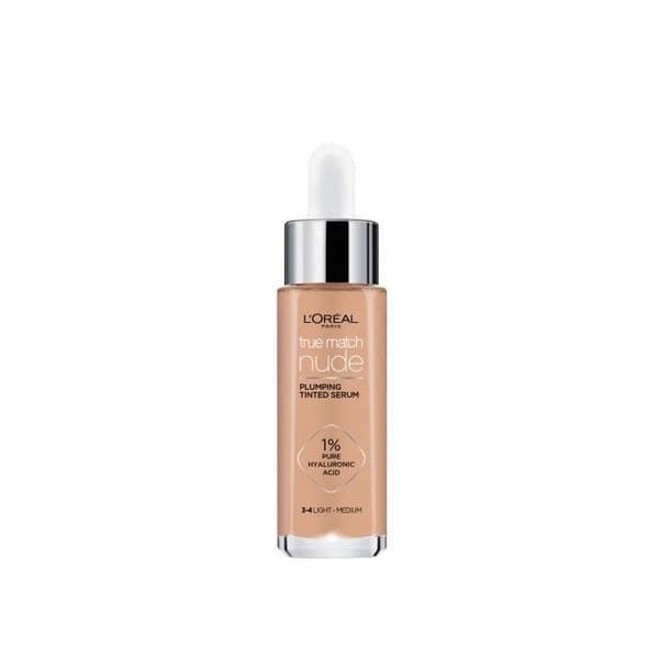 L'Oréal True Match Nude serum i farve 3-4 Lys til Mellem 30 ml