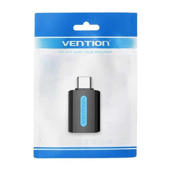 Lader - Vention netadapter - CDTB0 - USB-adapter, USB-C han til USB 2.0 hun (sort)