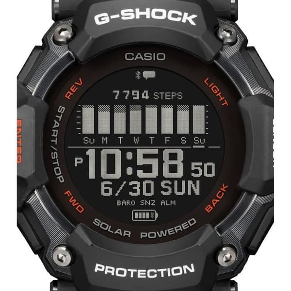 Ur - CASIO - G-Shock Sport - GBD-H2000-1AER - Sort og orange
