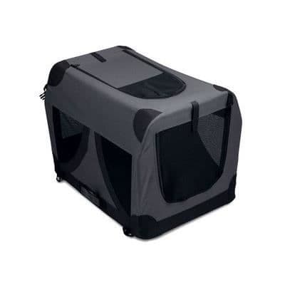 MPETS Transportkasse Comfort Crate XL - Sort - Til hunde