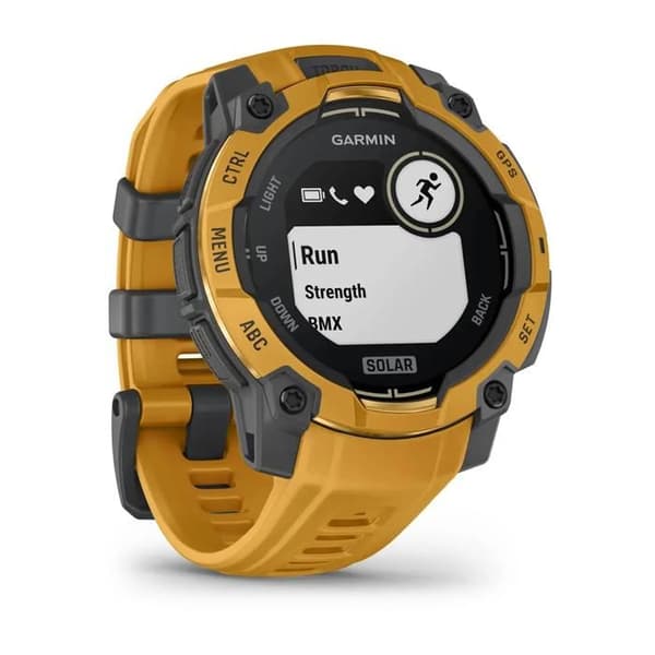 GPS-ur med Garmin Instinct® 3 Solar rem - Gul - 3/45 mm