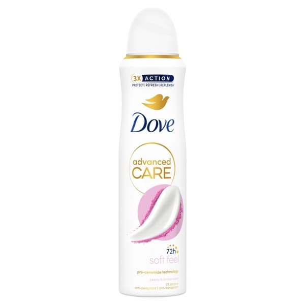 DOVE SPRAY VATTEN PULVER MJUK 150ml