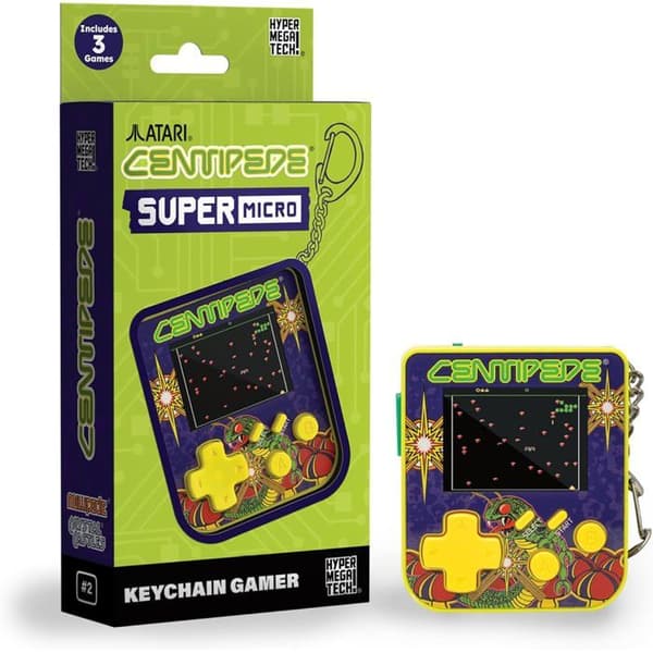 Super Micro Atari Centipede Nyckelring Gamer