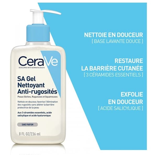 Cerave gel til rensning mod ruheder 236ml