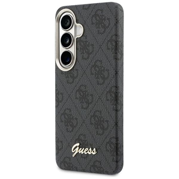 Coque Guess 4G Script MagSafe för Samsung Galaxy S26 - Svart