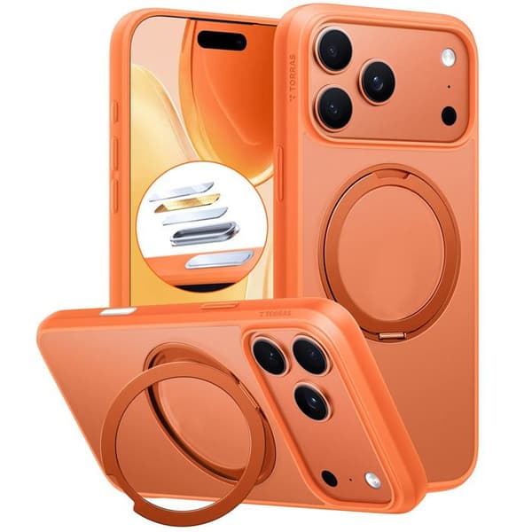 Coque Torras Ostand Pro MagSafe Serie til iPhone 17 Pro Max - Orange