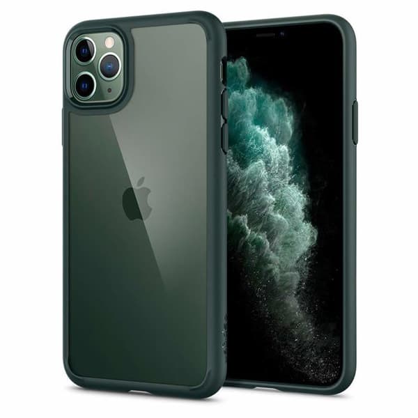 Coque - SPIGEN - iPhone 11 Pro - Forstærket Bumper - Gennemsigtig Bagside - Ridsefast