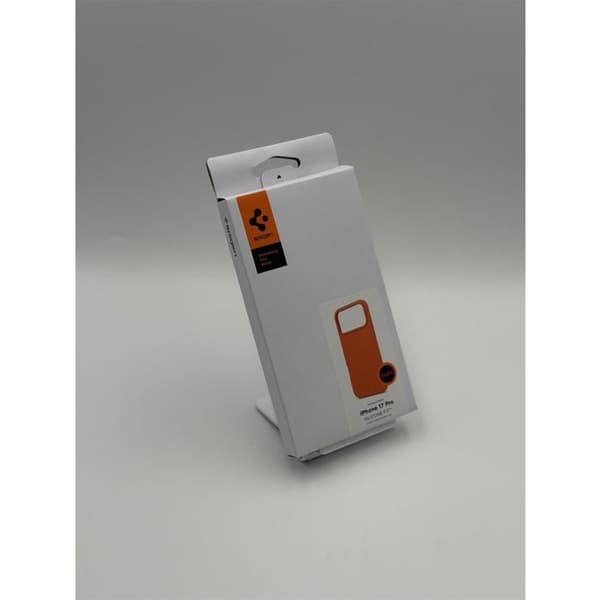 Siliconfodral MagSafe - SPIGEN - ACS11379 (iPhone 17 Pro 6.3") - MagSafe-kompatibel - Cosmic Orange - Mikrofiberfoder