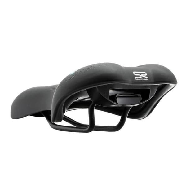Anatomisk sadel med centralt hul, memory foam, SELLE ROYAL Float Athletic - sort - 267x161 mm
