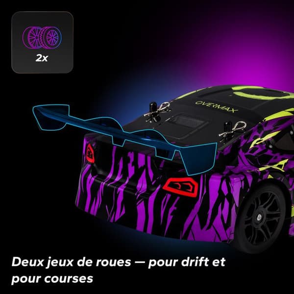 Fjernstyret bil OVERMAX X-Drifty - 20 km/t - 4x4 - LED-belysning