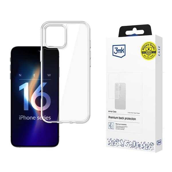 3mk Armor Case til iPhone 16 Pro - Transparent