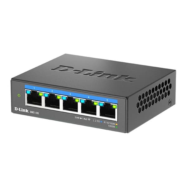 Switch - D-LINK - DMS-105 - 5 porte - Ikke administreret - 25 Gbit/s