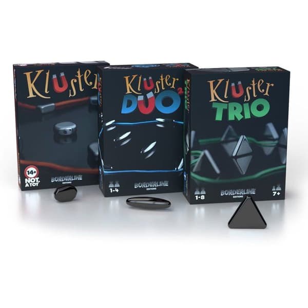 Färdighetsspel - BORDERLINE EDITIONS - Kluster Trio - Triangulära magneter - Från 7 år