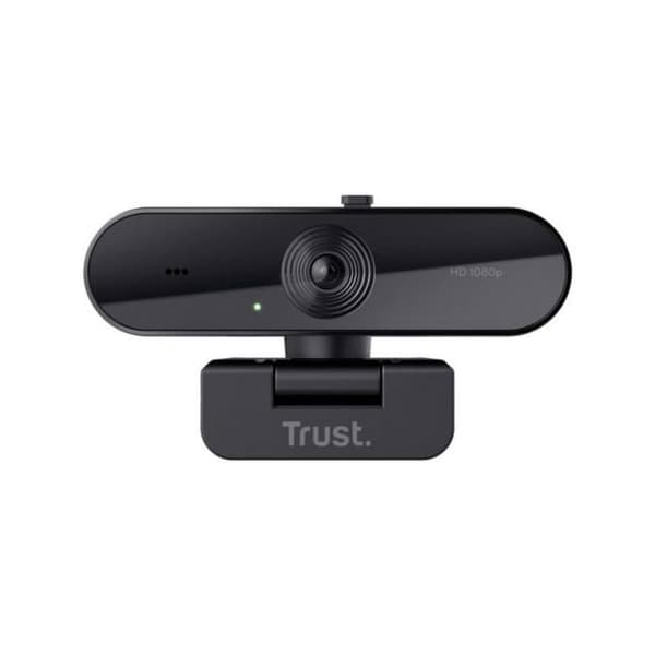 Webcam Full HD - TRUST - TW-200 - 1920x1080 pixels - Langdistance mikrofon - Sort