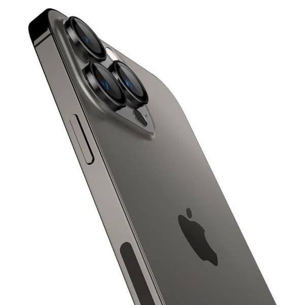 Glas til kamera - SPIGEN - EZ FIT - iPhone 14 Pro/Max - Pakke med 2 - Sort