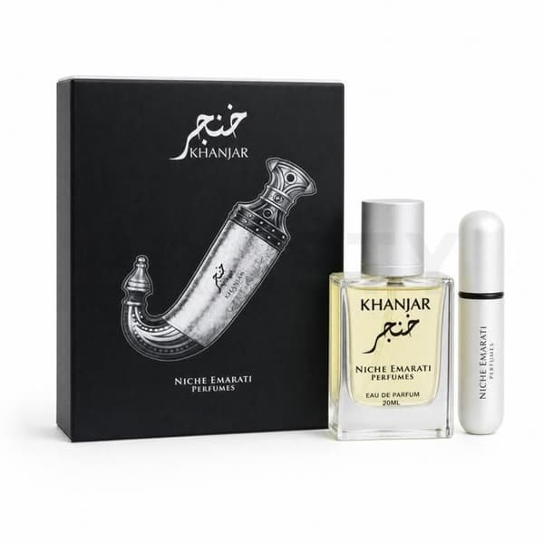 Niche Emarati Khanjar unisex eau de parfum + atomizer 20 ml