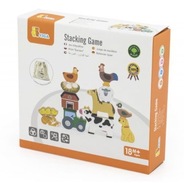 Viga Toys - Stabelbare gårdsdyr ( VG-44706 )