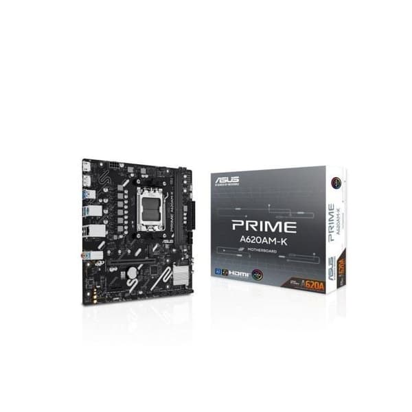 ASUS PRIME A620AM-K A620 Socket AM5 DDR5 Micro ATX Uden WiFi RGB