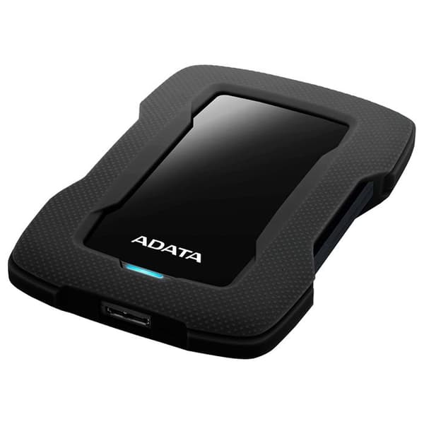 ADATA HD330 bärbar extern hårddisk - 2 TB - USB 3.1 - AES 256 bitar - svart