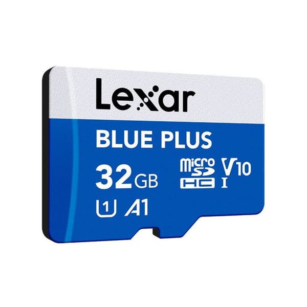 LEXAR MicroSDHC-kort Blue Plus UHS-I 32Go V10 100MB/s med SD-kortadapter