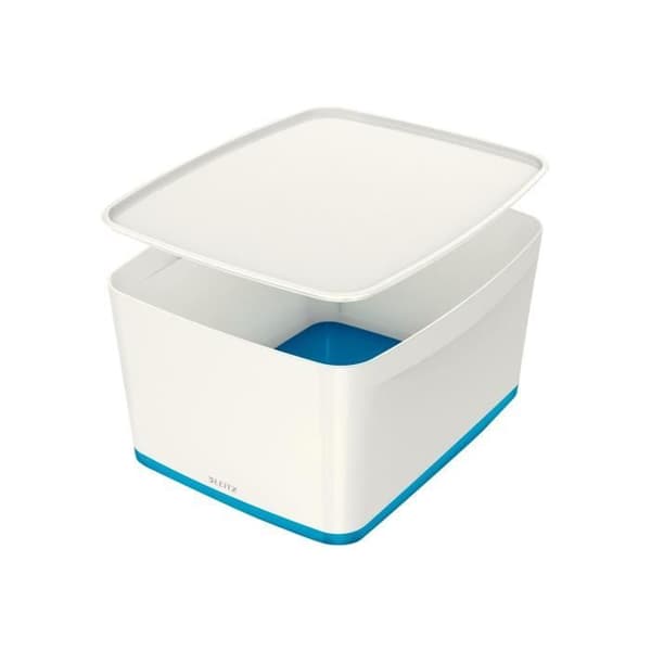 Opbevaringsboks LEITZ MyBox - Medium - Hvid og Blå