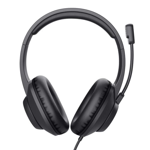 Trust Ayda Max Cuffie USB Kabel til Kontor med Mikrofon og Volumen Kontroller Sort