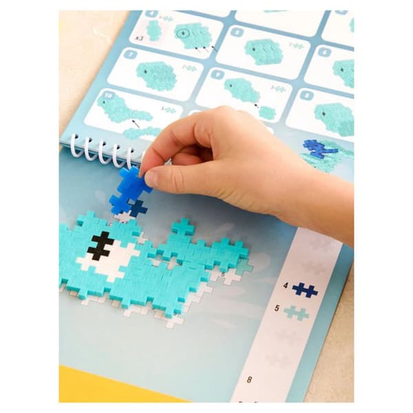 Mini aktivitetsblok - Plus Plus - Ocean model - 125 dele - Uddannelsesmæssig - Blandet
