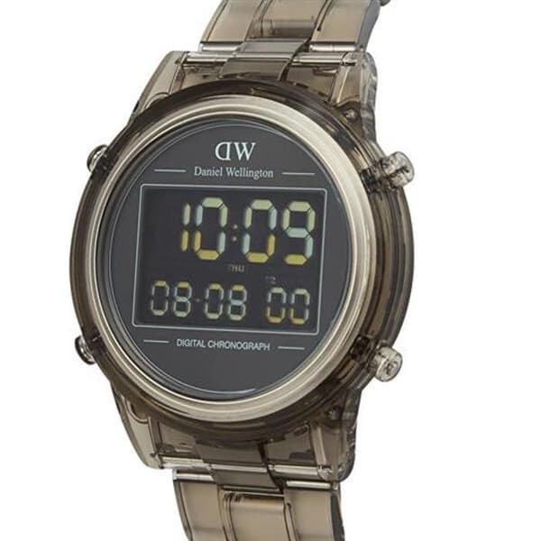 Klocka - DANIEL WELLINGTON - Retro Digital - Ljusgrå - Kvarn - Digital