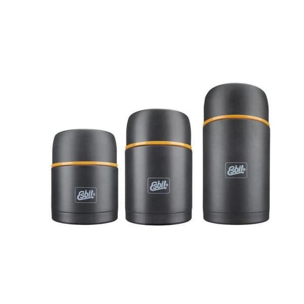 Madflaske - Esbit - Foodflask - Rustfrit stål - 1 L - Sort