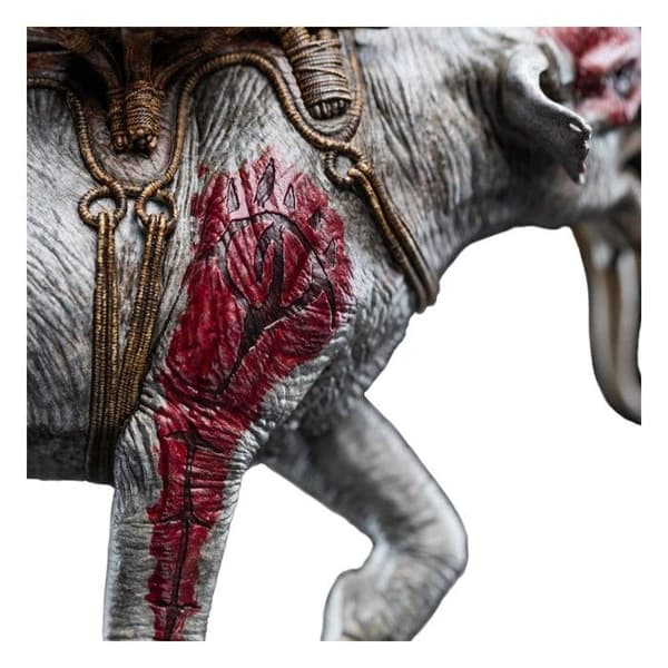 Weta Workshop - Sagan om Ringen - Mumak-statyn i strid 17 cm