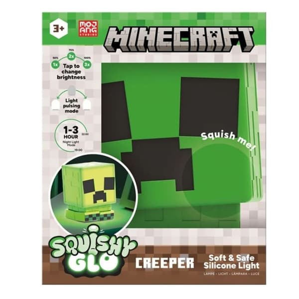 Paladone Minecraft Squichyglo Creeper Silikone Lampe