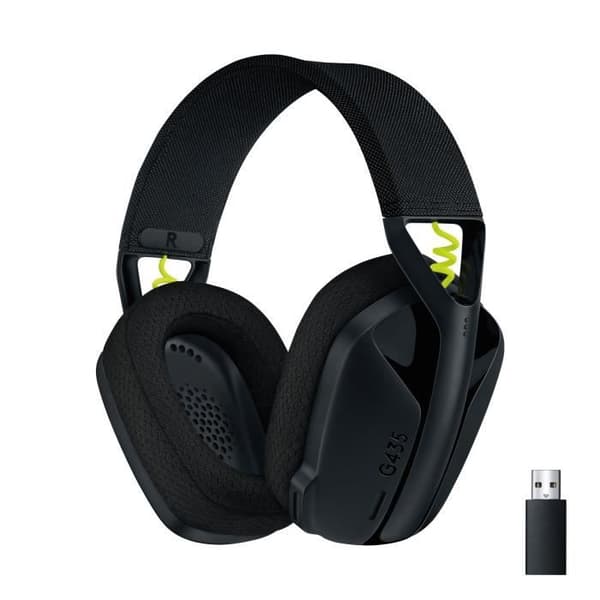 Gaming headset - Trådløs - Logitech G - G435 Lightspeed - Sort