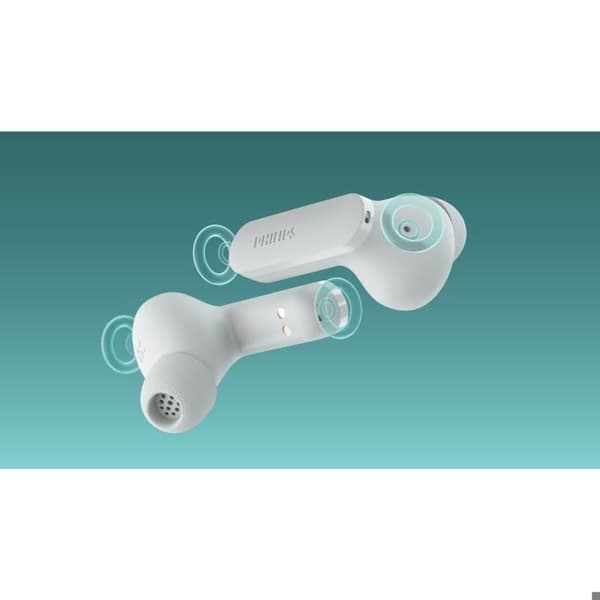 Philips TAT2100WT trådlösa hörlurar Bluetooth IPX4 Batteritid 36h
