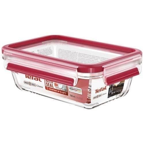 Rektangulär förvaringslåda - TEFAL - Glas - Masterseal fresh - 0,7 L - Plastlock och silikonpackning