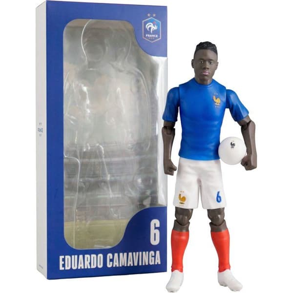 Rörlig figur - Frankrikes lag - MEGABLEU - Camavinga nummer 6 - 20 cm
