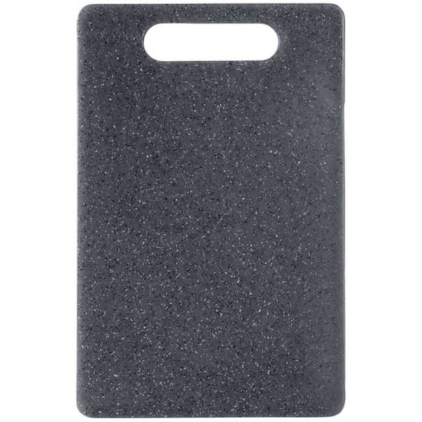 Skärbräda i plast - ORION - 24x15 cm - Grå - Granitimitation - Diskmaskinssäker