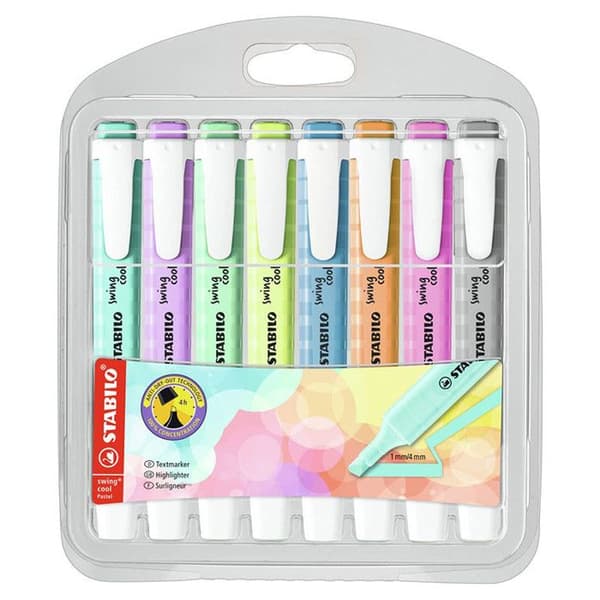 Set med 8 Swing Cool Pastell Highlighters
