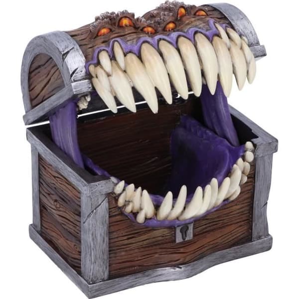 Terningeboks Mimic 11.3cm - Nemesis Now - Dungeons & Dragons - Multifarvet - Grå