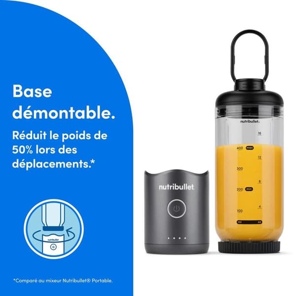 Blender Nutribullet FLEX bærbar - Grå NBP013GM