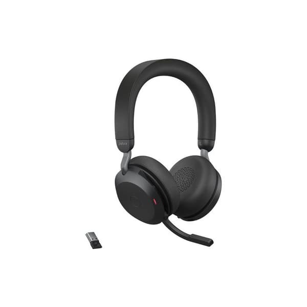 Micro-headset - JABRA - Evolve2 75 - Trådløs og kablet Bluetooth - Aktiv støjreduktion - USB-A