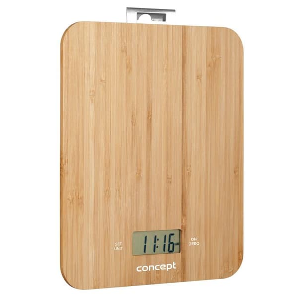 Concept VK5713 Digital köksvåg - Bambu - 15kg Klocka Timer Design Bambu