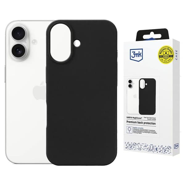 3mk Hardy MagSilicone Cover til iPhone 17 - Grafit