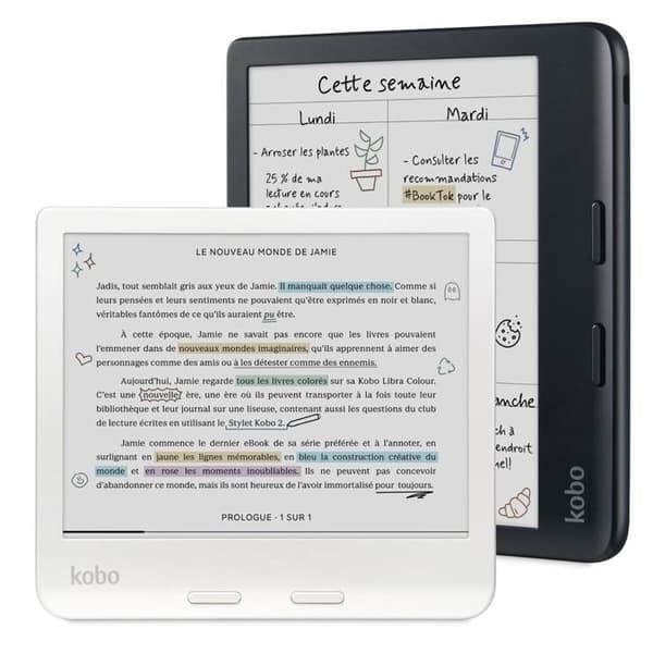 Kobo Libra Colour Hvid Læser Skærm farve