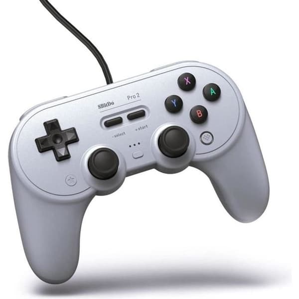 USB-styrd handkontroll - 8Bitdo - Pro 2 - Multi-plattform - Grey Edition - 2 bakre knappar