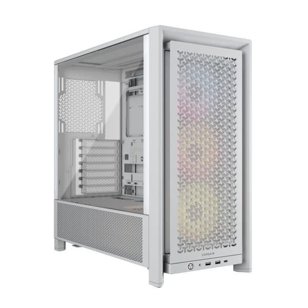 PC-chassi - CORSAIR - FRAME 4000D RS ARGB-serien - Mellanstor - 3 ARGB-fläktar - Vit