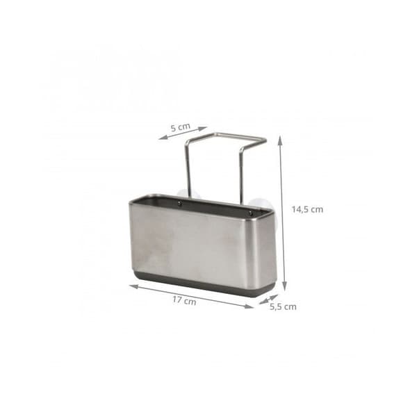 Vaskerorganisator - SIMPLEHUMAN - SlimLine - Sugekopper - Plastik - Grå