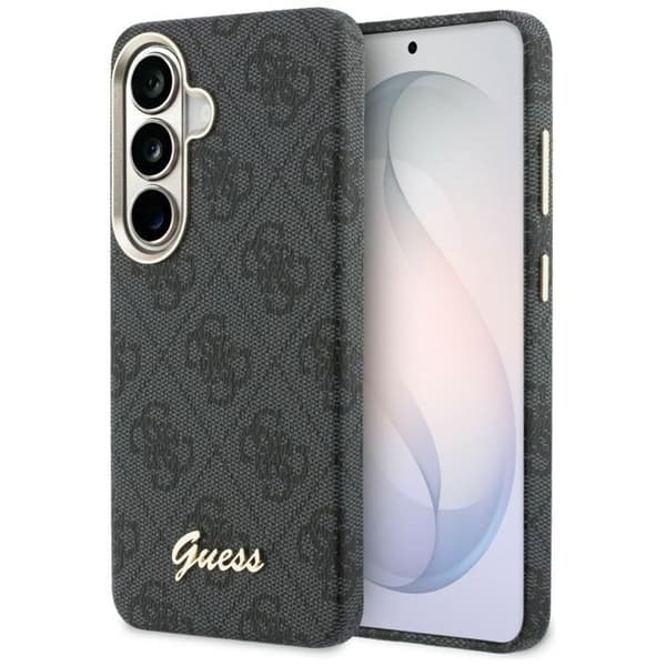 Coque Guess 4G Script MagSafe för Samsung Galaxy S26 - Svart