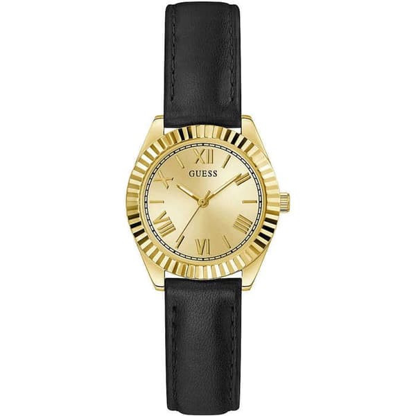 Klocka - Stål, Läder Guld - Guess - GW0761L1