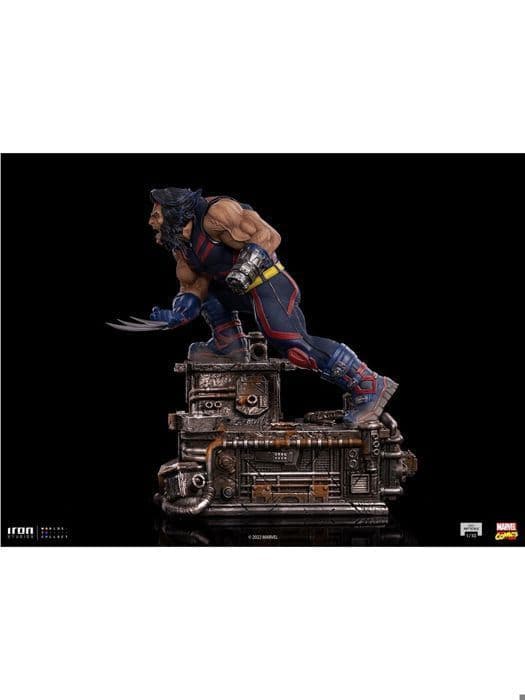 Staty - IRON STUDIOS - Weapon X - Metall - Röd och Blå - 1/10